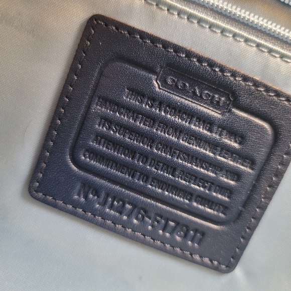 Coach Chelsea Jayden Navy Leather Satchel - Picture 2 of 16